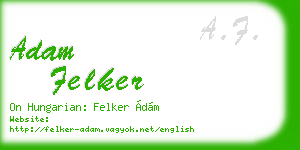 adam felker business card